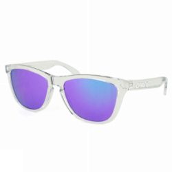 Oakley Frogskins Sunglasses Polished Clear/Violet Iridium
